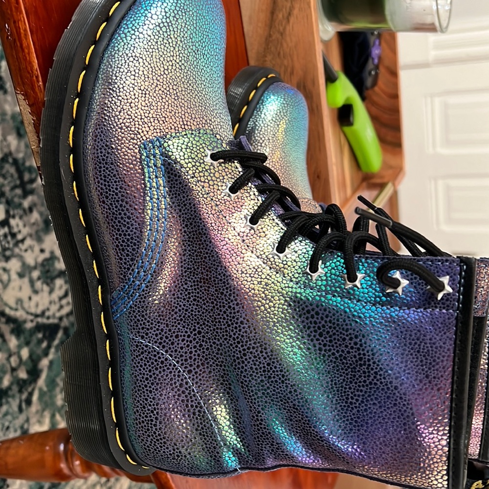 New Rainbow Dr. Martens. Worn twice. Wrong size.